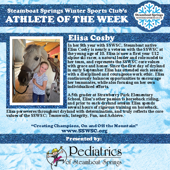 Athlete of the Week, Elisa Cosby