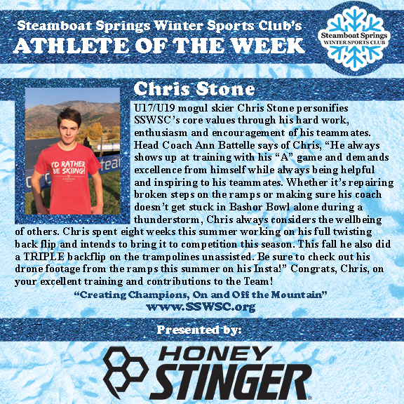 Athlete of the Week, Chris Stone