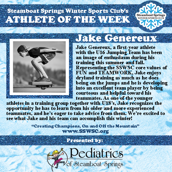 Athlete of the Week, Jake Genereux