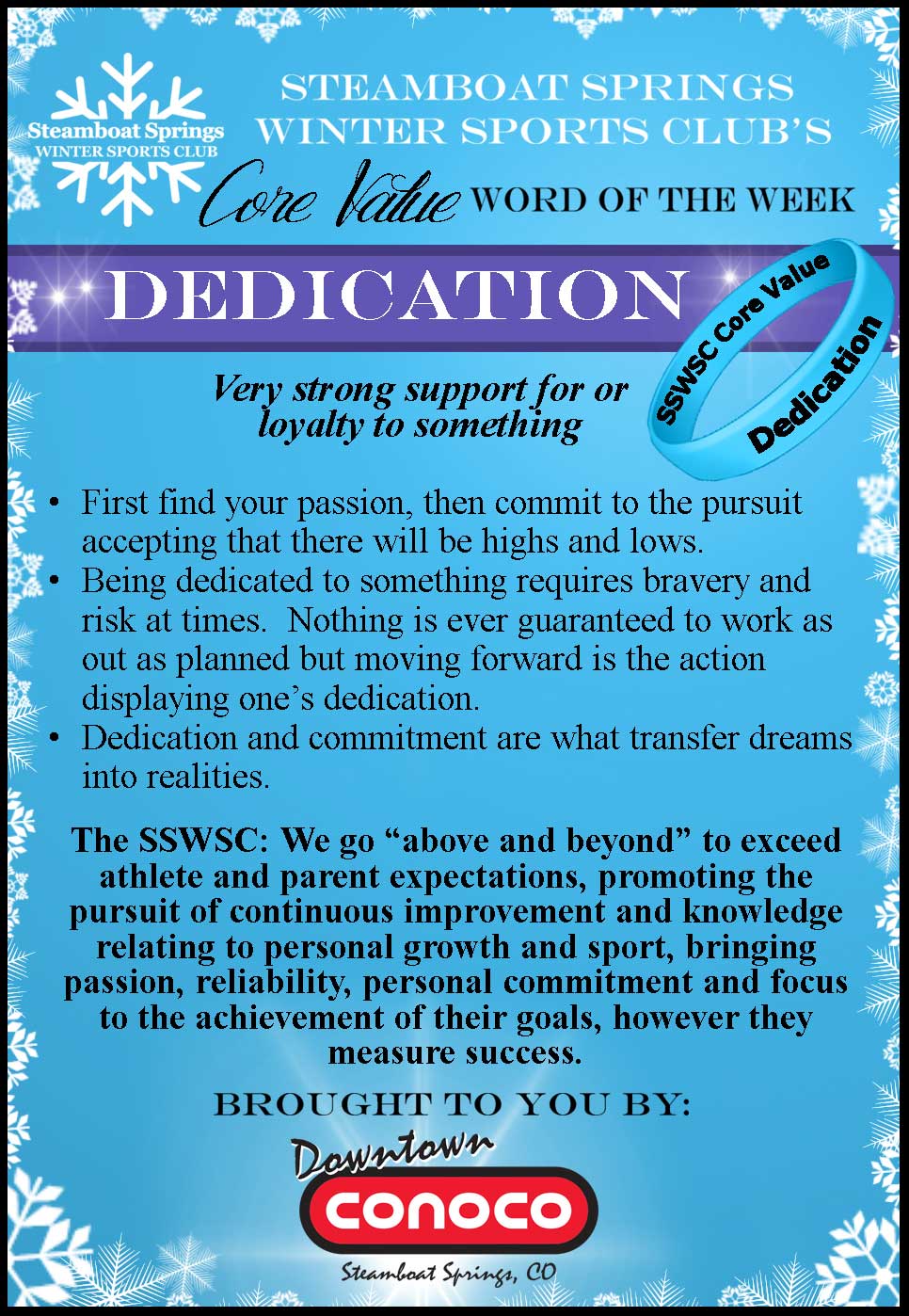 Word of the Week - Dedication