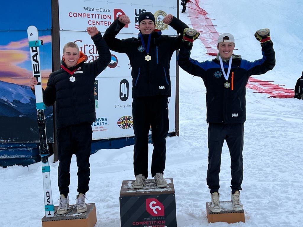 Alpine Athletes Ian Haupt and Lily Sewell Win Colorado Cup Giant Slalom Races in Winter Park