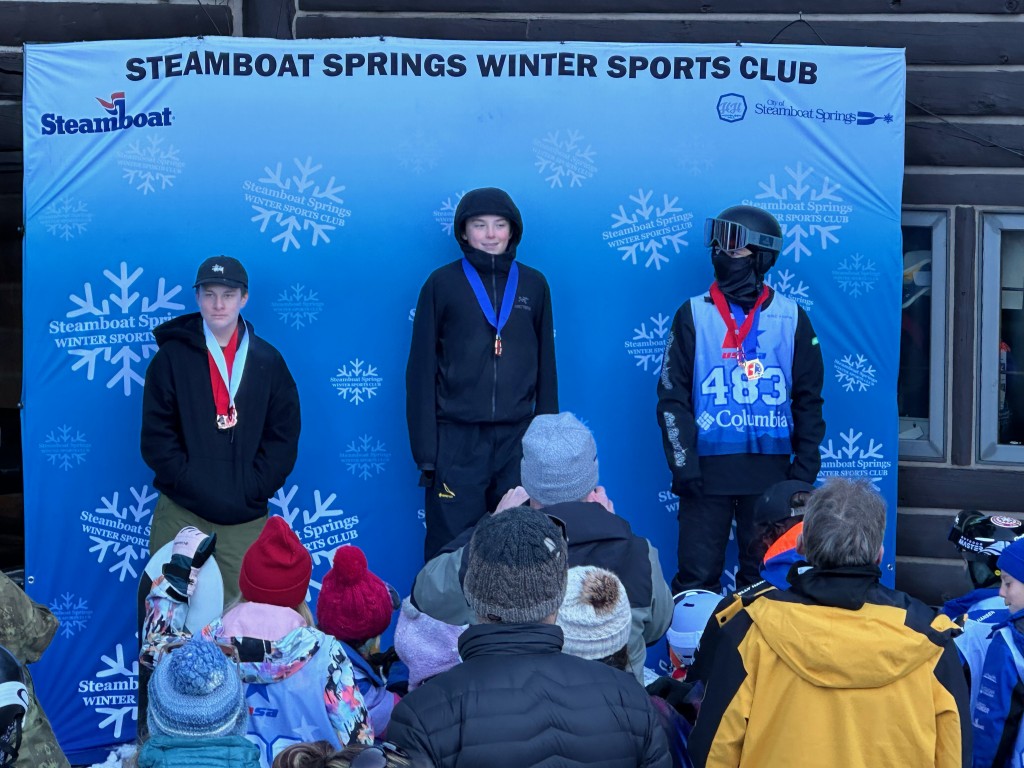 Snowboard Athletes Podium at Howelsen Hill and Crested Butte