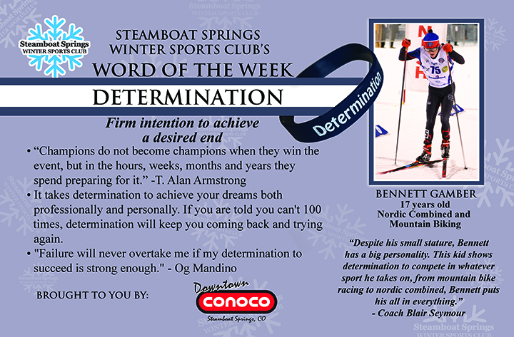 Word of the Week, Determination