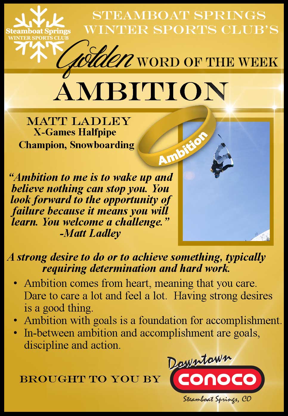 Word of the Week - Ambition