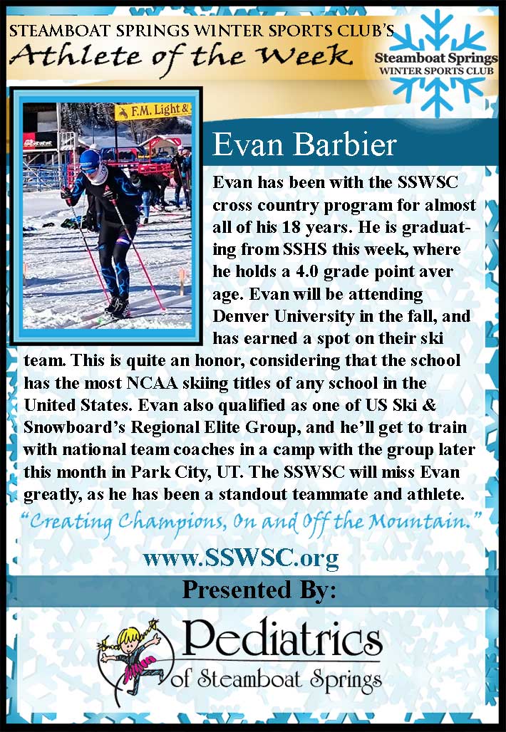 Athlete of the Week - Evan Barbier