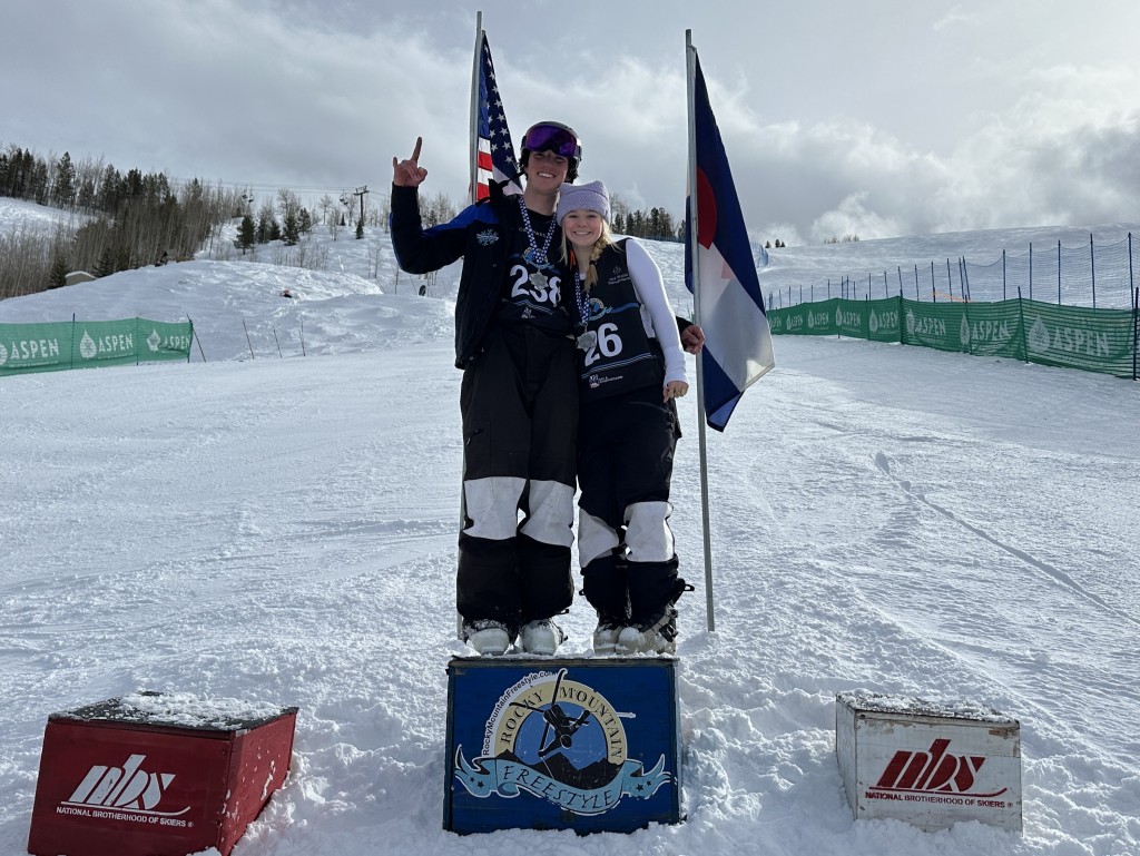 Freestyle Moguls Athletes Mia Satkiewicz and Liam Siefken Win Rocky Mountain Freestyle Dual Moguls