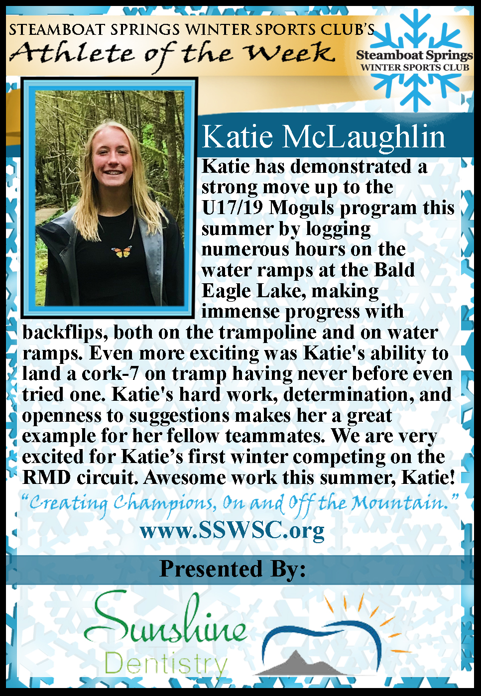 Athlete of the Week, Katie McLaughlin