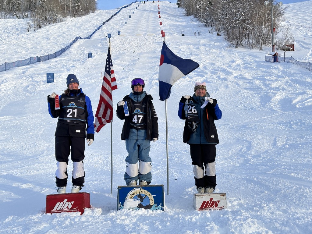 SSWSC Women Athletes Sweep U19 Podium on Home Mountain Moguls Competition in Steamboat