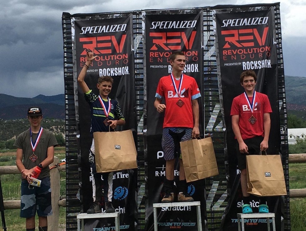 11 & 12 year old boys podium Eagle 