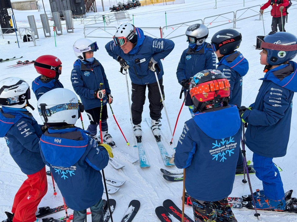 SSWSC U10 coaching in club jackets